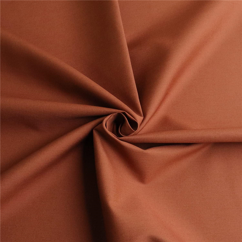 日本紐釦貿易 ブロード生地 無地 巾約112cm 4mカット キャニオンブラウン B64500-19-4M 1枚（ご注文単位1枚）【直送品】
