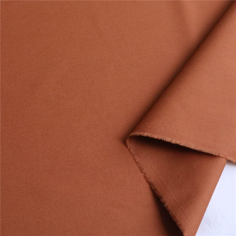 日本紐釦貿易 ブロード生地 無地 巾約112cm 4mカット キャニオンブラウン B64500-19-4M 1枚（ご注文単位1枚）【直送品】