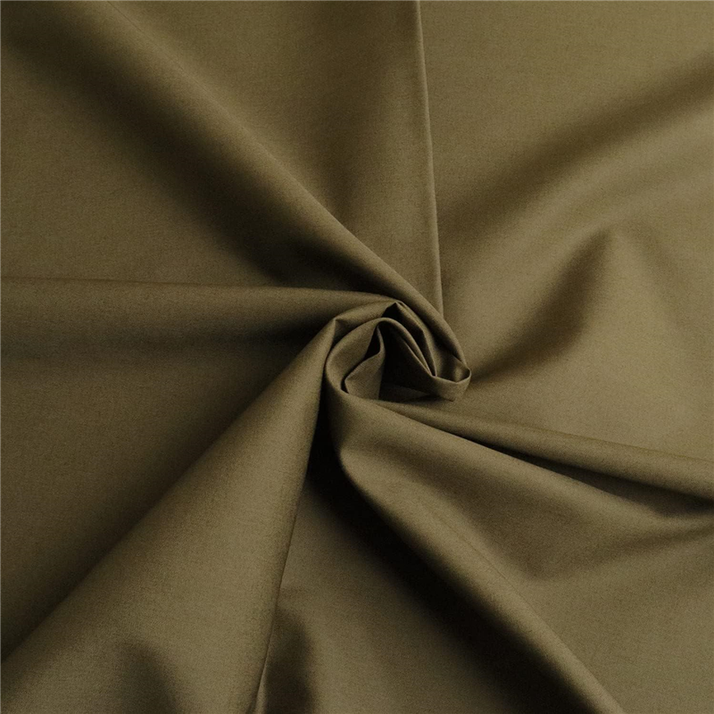 日本紐釦貿易 ブロード生地 無地 巾約112cm 2mカット カーキ B64500-34-2M 1枚(ご注文単位1枚)【直送品】