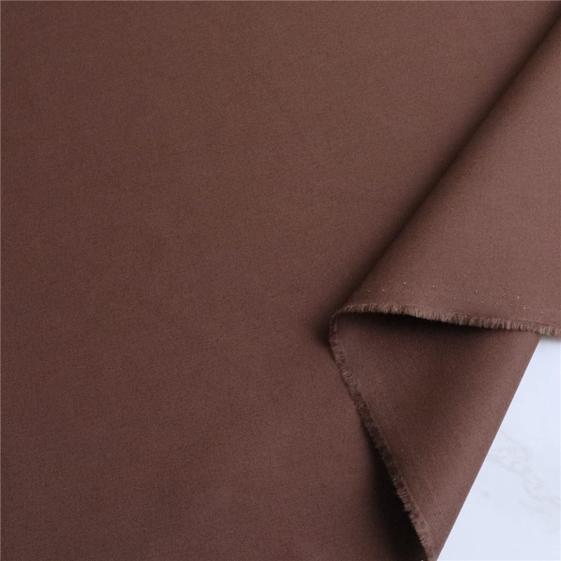 日本紐釦貿易 ブロード生地 無地 巾約112cm 1mカット セピア B64500-38-1M 1枚（ご注文単位1枚）【直送品】