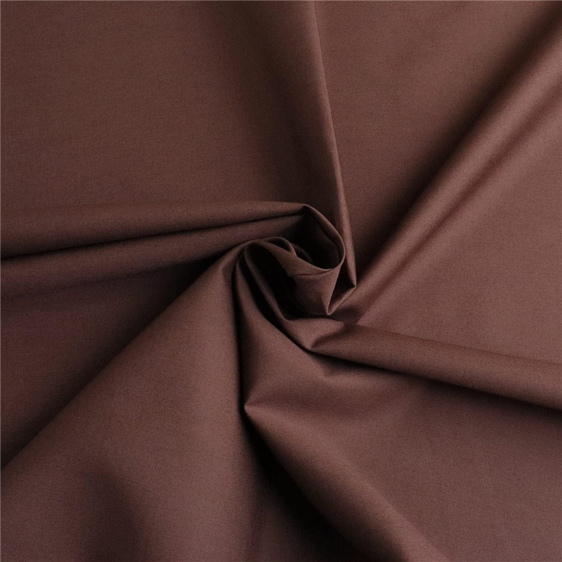 日本紐釦貿易 ブロード生地 無地 巾約112cm 5mカット セピア B64500-38-5M 1枚（ご注文単位1枚）【直送品】