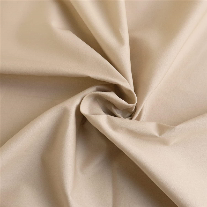 日本紐釦貿易 ブロード生地 無地 巾約112cm 4mカット ベージュ B64500-43-4M 1枚（ご注文単位1枚）【直送品】