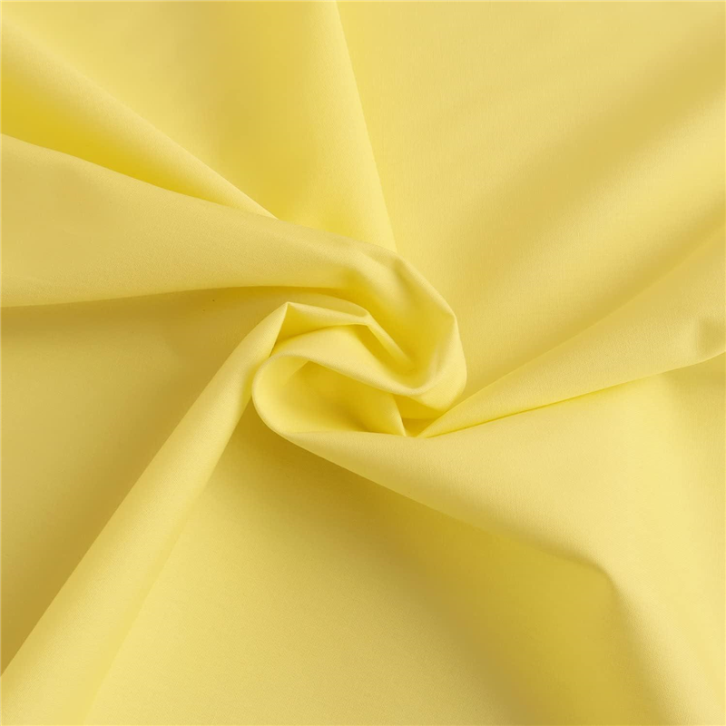 日本紐釦貿易 ブロード生地 無地 巾約112cm 5mカット ライトイエロー B64500-53-5M 1枚（ご注文単位1枚）【直送品】