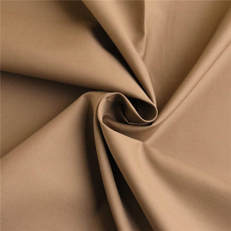 日本紐釦貿易 ブロード生地 無地 巾約112cm 2ｍカット カーキブラウン B64500-61-2M 1枚（ご注文単位1枚）【直送品】