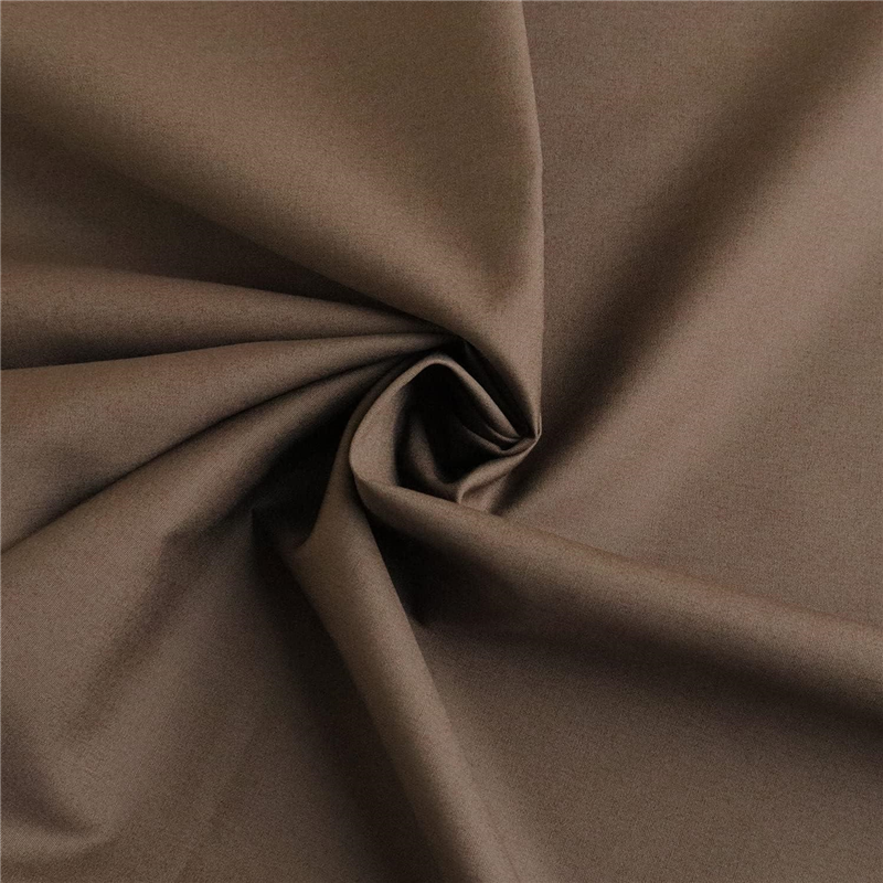 日本紐釦貿易 ブロード生地 無地 巾約112cm 2ｍカット ダークブラウン B64500-63-2M 1枚（ご注文単位1枚）【直送品】