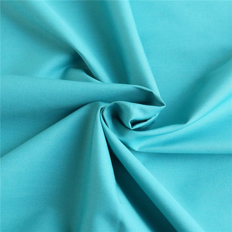 日本紐釦貿易 ブロード生地 無地 巾約112cm 5mカット エメラルドブルー B64500-68-5M 1枚（ご注文単位1枚）【直送品】