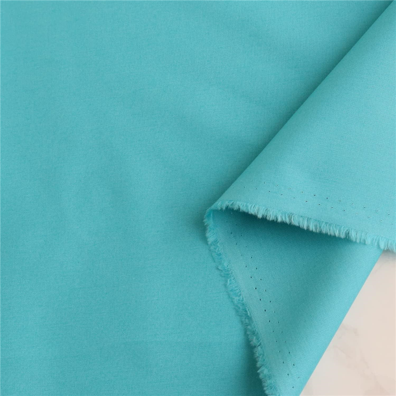 日本紐釦貿易 ブロード生地 無地 巾約112cm 5mカット エメラルドブルー B64500-68-5M 1枚（ご注文単位1枚）【直送品】