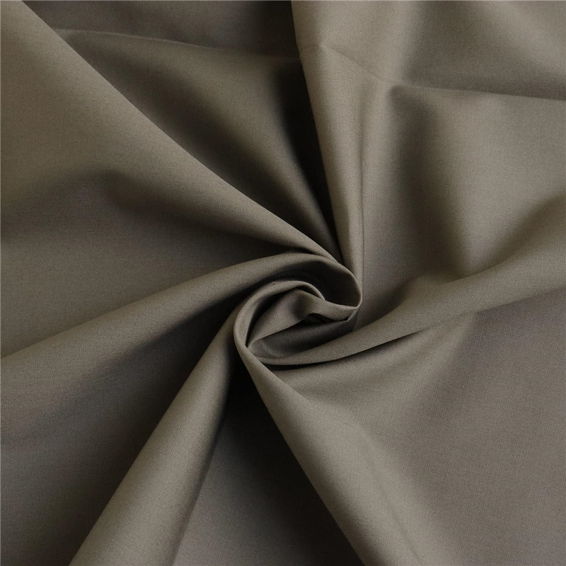 日本紐釦貿易 ブロード生地 無地 巾約112cm 5mカット デザートグレー B64500-80-5M 1枚(ご注文単位1枚)【直送品】