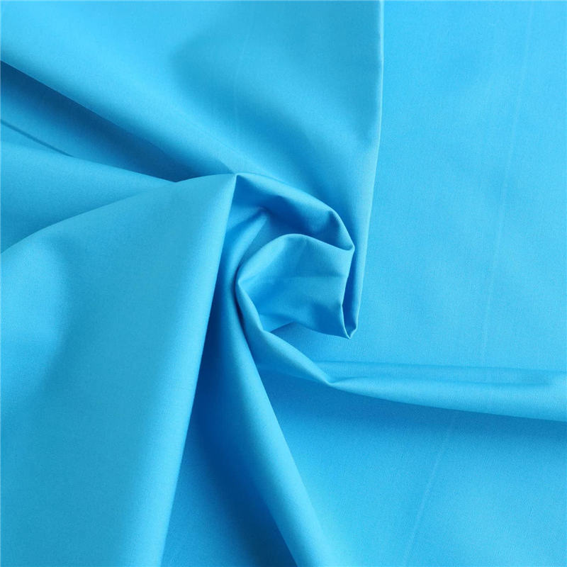 日本紐釦貿易 ブロード生地 無地 巾約112cm 4mカット ブルーハワイ B64500-83-4M 1枚(ご注文単位1枚)【直送品】