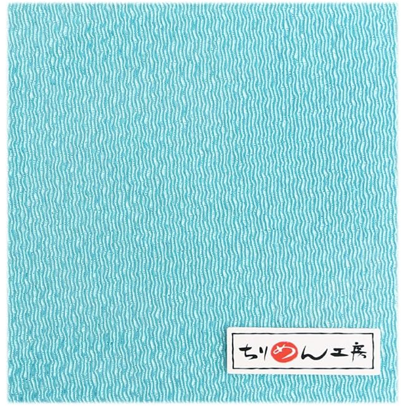 日本紐釦貿易 ちりめんカット 無地 約23×33cm 薄浅葱 CMN26 1枚（ご注文単位1枚）【直送品】