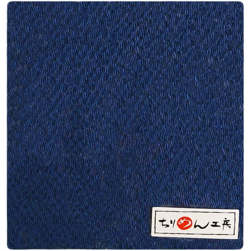 日本紐釦貿易 ちりめんカット 無地 約23×33cm 伯林青 CMN35 1枚（ご注文単位1枚）【直送品】