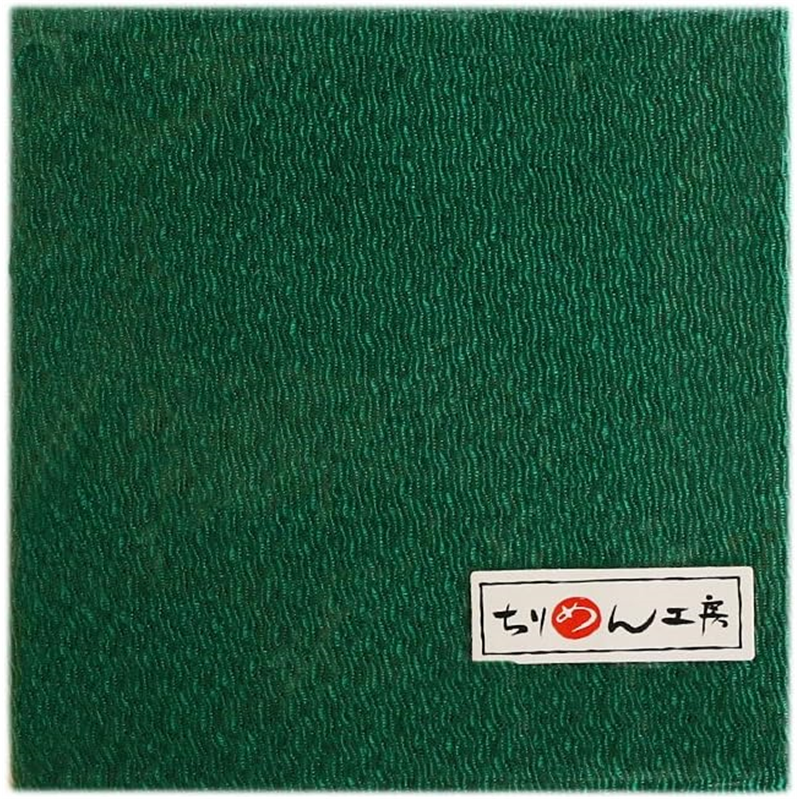 日本紐釦貿易 ちりめんカット 無地 約23×33cm 碧緑 CMN45 1枚（ご注文単位1枚）【直送品】