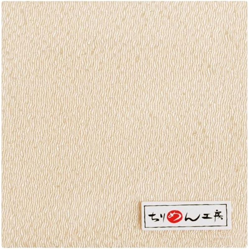 日本紐釦貿易 ちりめんカット 無地 約23×33cm 練色 CMN91 1枚（ご注文単位1枚）【直送品】