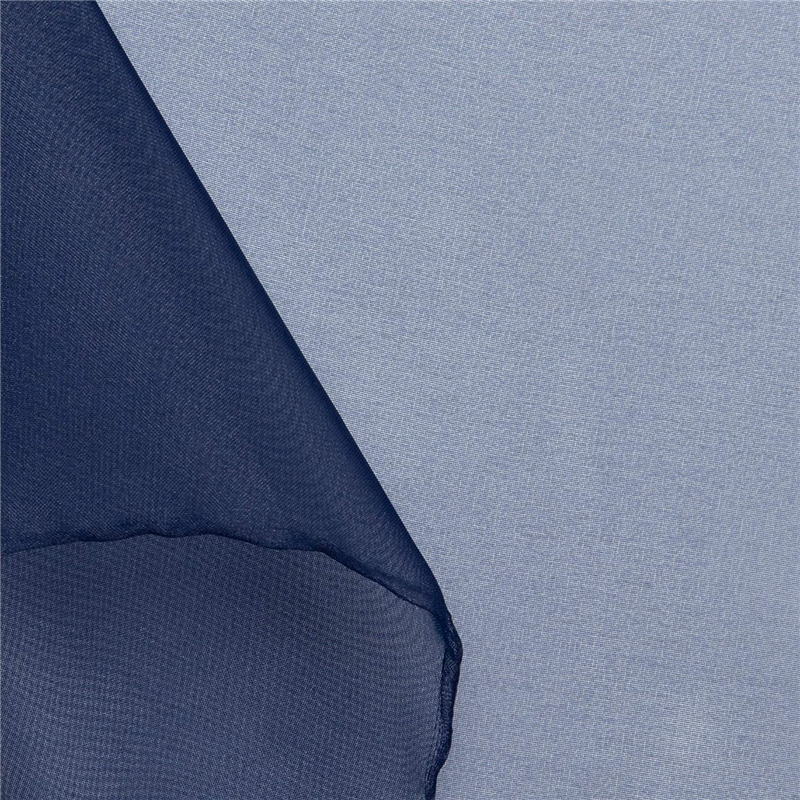 コスモテキスタイル ポリエステルオーガンジー生地 巾112cm×10m切売カット 紺 DD391-166-2M 1枚（ご注文単位1枚）【直送品】