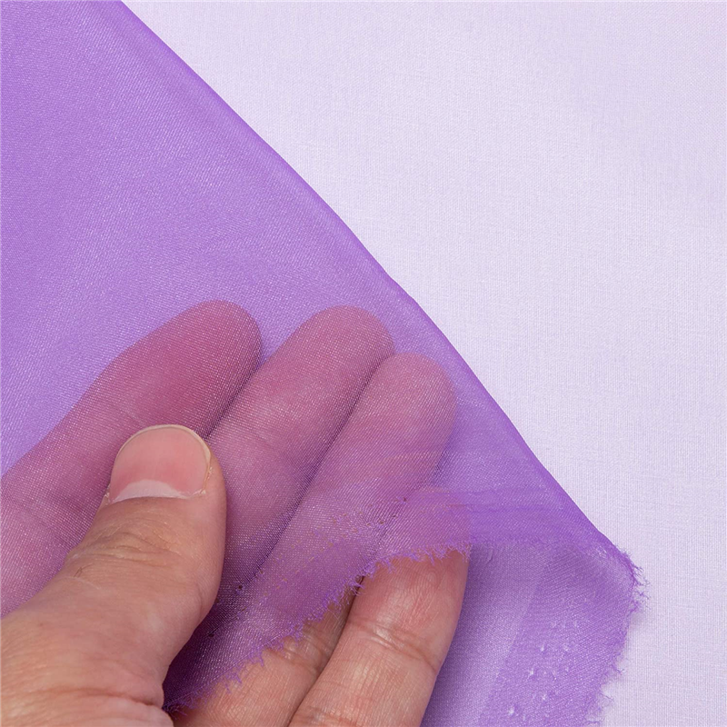 コスモテキスタイル ポリエステルオーガンジー生地 巾112cm×10m切売カット 紫 DD391-175-10M 1枚（ご注文単位1枚）【直送品】