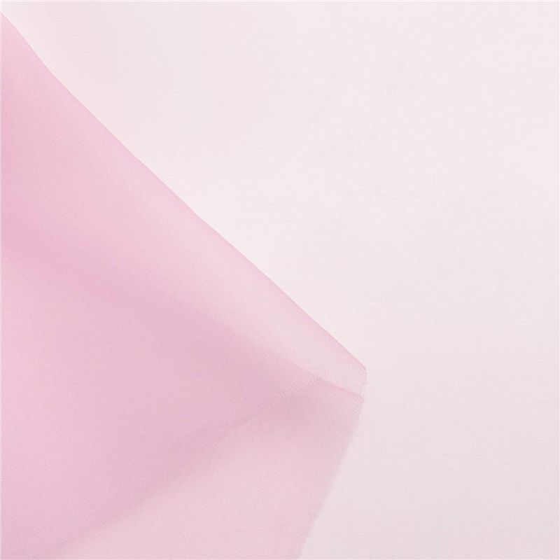 コスモテキスタイル 生地 オーガンジー 無地 ポリエステル100% 約112cm幅×2mカット col.33 ピンク DDD391 1枚（ご注文単位1枚）【直送品】