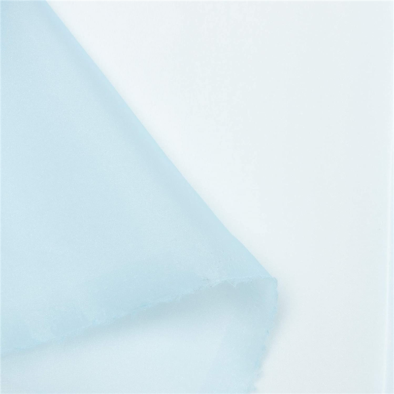 コスモテキスタイル ポリエステルオーガンジー生地 巾112cm×8m切売カット 薄水色 DD391-61-8M 1枚（ご注文単位1枚）【直送品】