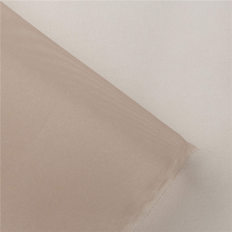 >コスモテキスタイル ポリエステルオーガンジー生地 巾112cm×6m切売カット 濃ベージュ DD391-8-6M 1枚（ご注文単位1枚）【直送品】