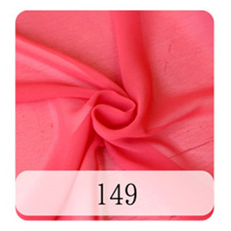 コスモテキスタイル シフォン 布地 服地 巾約112cm×10m切売カット レッド DDD7572-149-10M 1枚(ご注文単位1枚)【直送品】