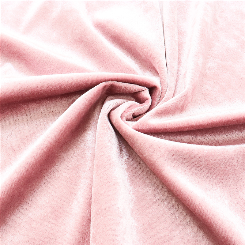 コスモテキスタイル 生地 クラッシュ ベロア 無地 ポリエステル100% 約112cm幅×5mカット col.138 ペールピンク GD3300 1枚（ご注文単位1枚）【直送品】