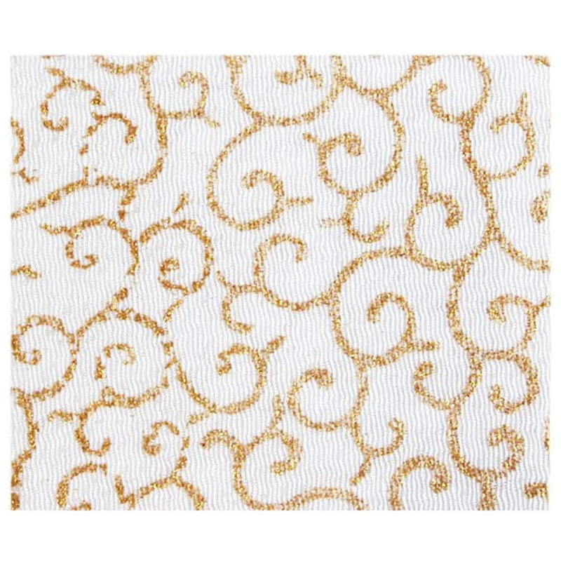 日本紐釦貿易 ちりめんカット 金彩 約23×33cm 唐草文様 金 GH14-OG 1枚（ご注文単位1枚）【直送品】