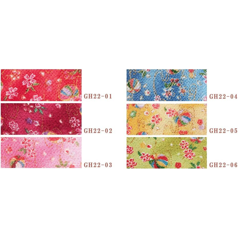 日本紐釦貿易 ちりめんカット 金彩 約23×33cm 手鞠柄 葡萄色 GH22-02 1枚（ご注文単位1枚）【直送品】