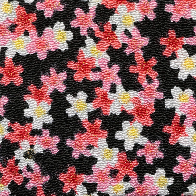 日本紐釦貿易 ちりめん 金彩 桜柄 黒 巾約70cm×3ｍ切売カット GH47-06-3M 1枚（ご注文単位1枚）【直送品】