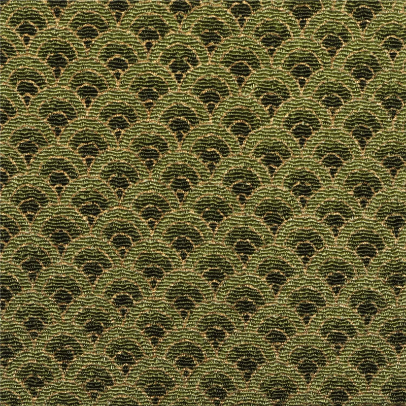 日本紐釦貿易 ちりめんカット 金彩 約23×33cm 青海波柄 草色 GH57-05 1枚（ご注文単位1枚）【直送品】