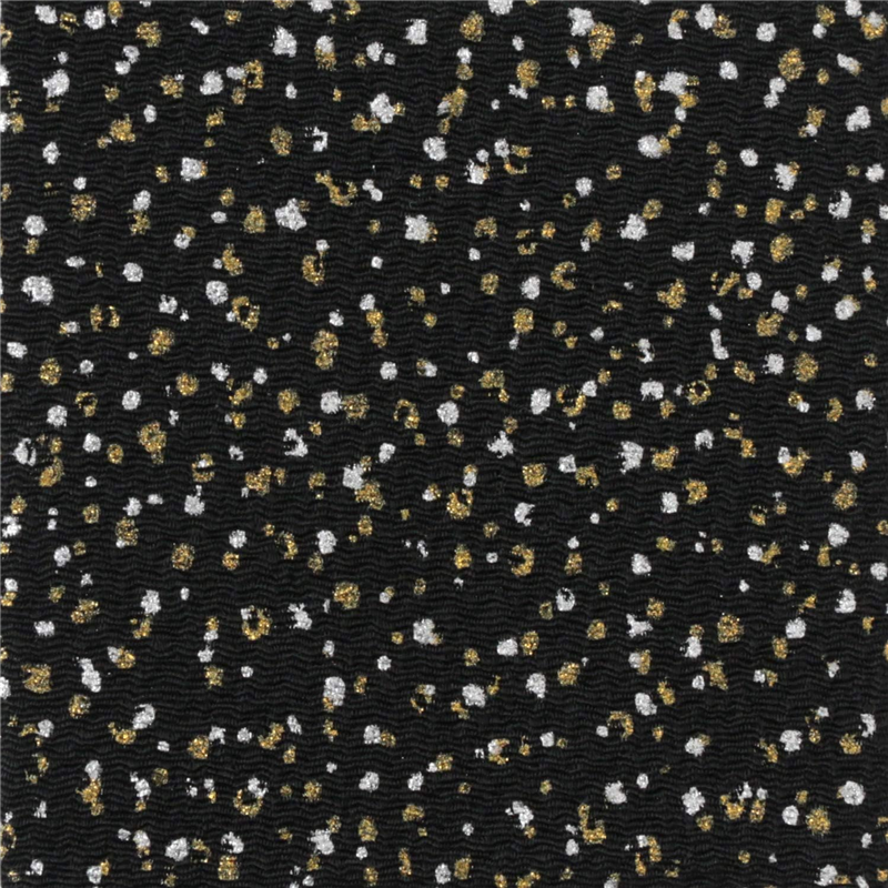 日本紐釦貿易 ちりめん 金彩 黒 巾約70cm×8ｍ切売カット GSF-17-8M 1枚（ご注文単位1枚）【直送品】