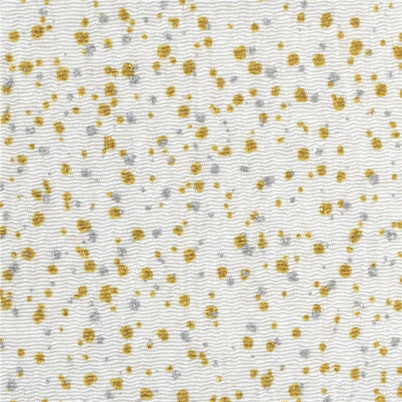 日本紐釦貿易 ちりめん 金彩 白 巾約70cm×5ｍ切売カット GSF-38-5M 1枚（ご注文単位1枚）【直送品】