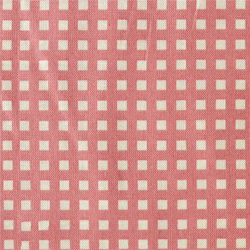 日本紐釦貿易 カラフルチェック柄 プリント生地 北欧風 布 Happy Sweet collection くすみピンク 巾約110cm×3m切売カット HS1287-102-3M 1枚（ご注文単位1枚）【直送品】