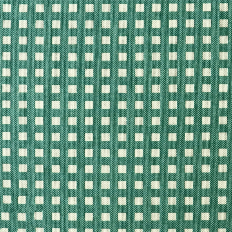 日本紐釦貿易 カラフルチェック柄 プリント生地 北欧風 布 Happy Sweet collection くすみグリーン 巾約110cm×4m切売カット HS1287-105-4M 1枚（ご注文単位1枚）【直送品】