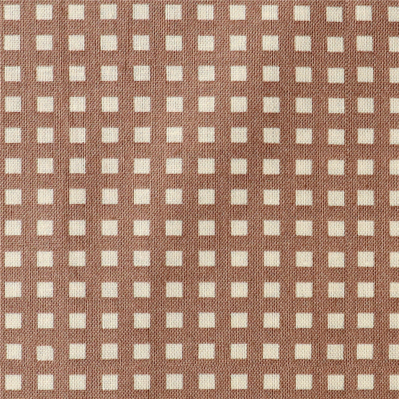 日本紐釦貿易 カラフルチェック柄 プリント生地 北欧風 布 Happy Sweet collection ベージュ 巾約110cm×6m切売カット HS1287-106-6M 1枚（ご注文単位1枚）【直送品】