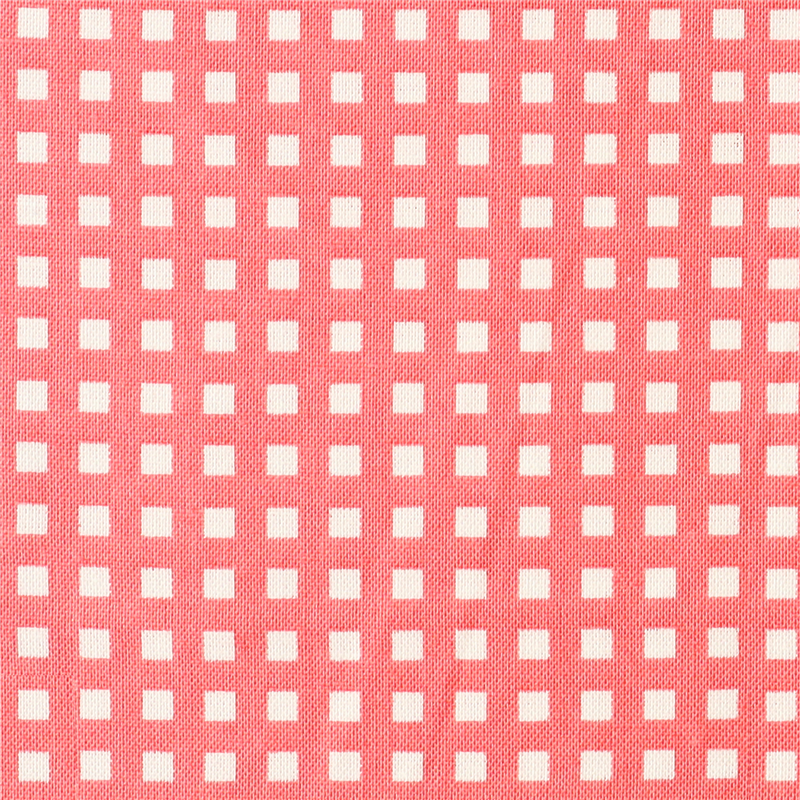 日本紐釦貿易 カラフルチェック柄 プリント生地 北欧風 布 Happy Sweet collection ピンク 巾約110cm×3m切売カット HS1287-2-3M 1枚（ご注文単位1枚）【直送品】