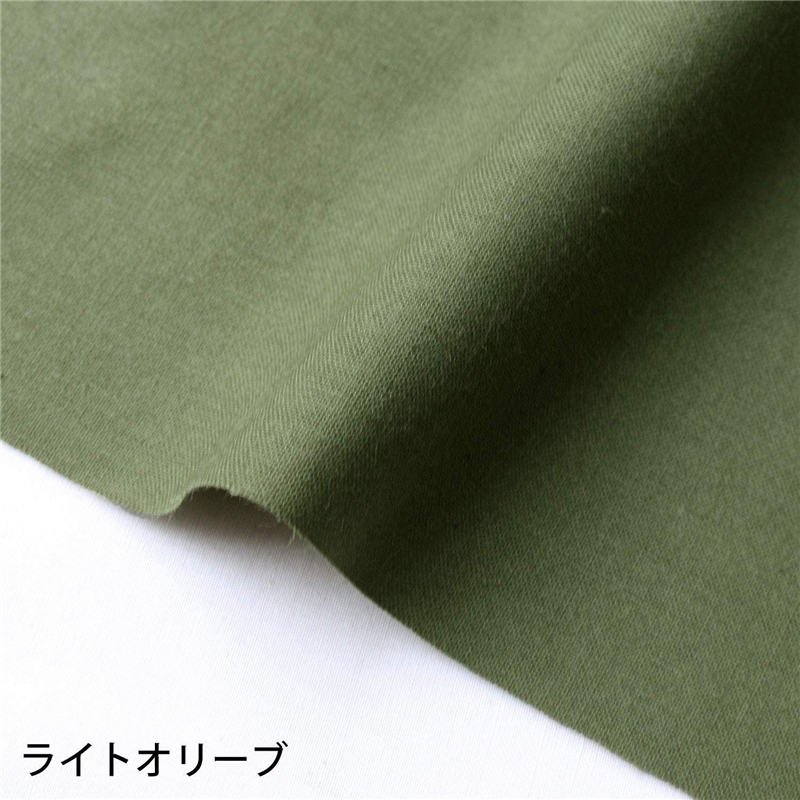 日本紐釦貿易 エイティスクエア 無地 生地 綿100% シャーティング ライトオリーブ グリーン系 巾約108cm×3m切売カット KD4630-139-3M 1枚（ご注文単位1枚）【直送品】