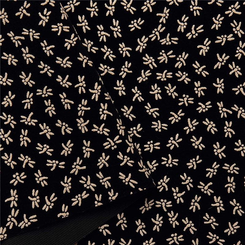 日本紐釦貿易 印伝調合皮スエードレザー生地 巾92cm×8m切売カット トンボ柄 白 KP4080-12A-8M 1枚（ご注文単位1枚）【直送品】