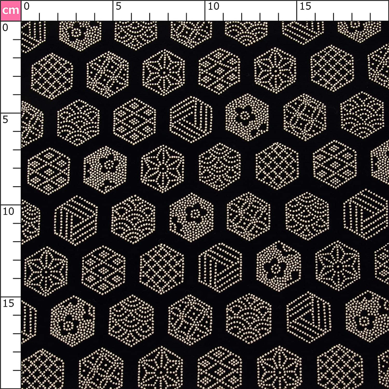 日本紐釦貿易 印伝調合皮スエードレザー生地 巾92cm×7m切売カット 甲羅柄 白 KP4080-13A-7M 1枚（ご注文単位1枚）【直送品】