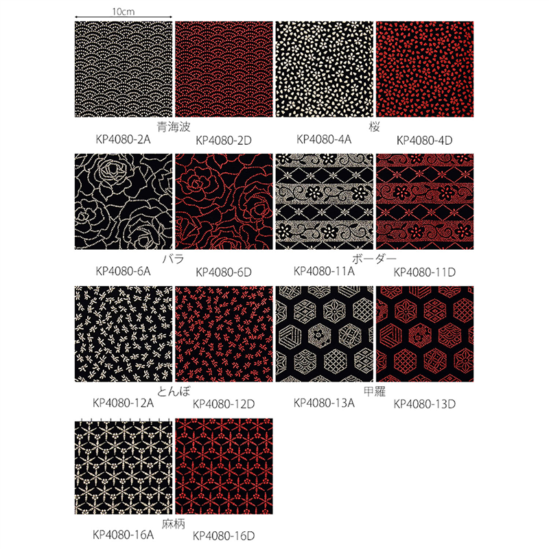 日本紐釦貿易 印伝調合皮スエードレザー生地 巾92cm×7m切売カット 桜柄 白 KP4080-4A-7M 1枚（ご注文単位1枚）【直送品】