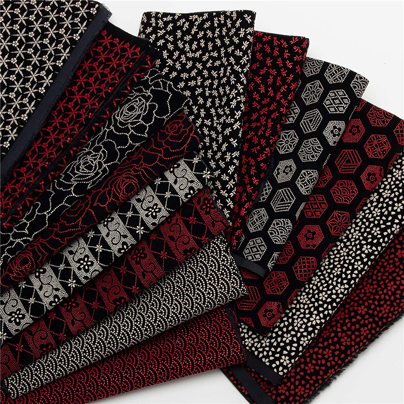 日本紐釦貿易 印伝調合皮スエードレザー生地 巾92cm×2m切売カット バラ柄 赤 KP4080-6D-2M 1枚(ご注文単位1枚)【直送品】