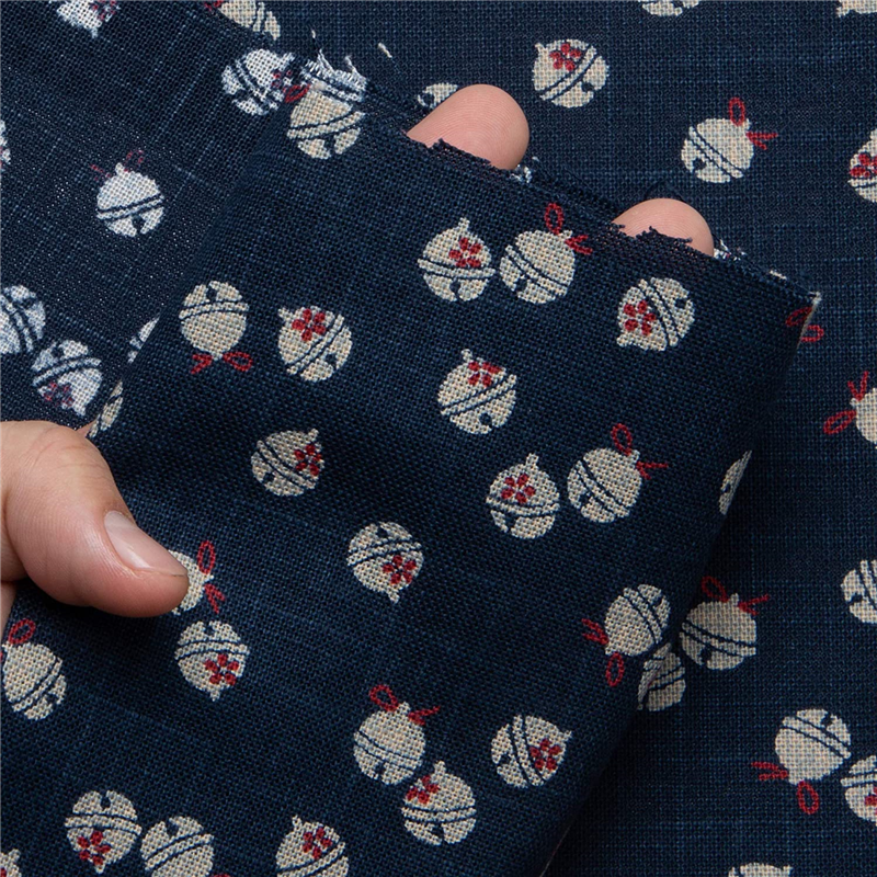 日本紐釦貿易 和風モダン柄生地 巾110cm×1m切売カット すず柄 KP7090-103-1M 1枚（ご注文単位1枚）【直送品】