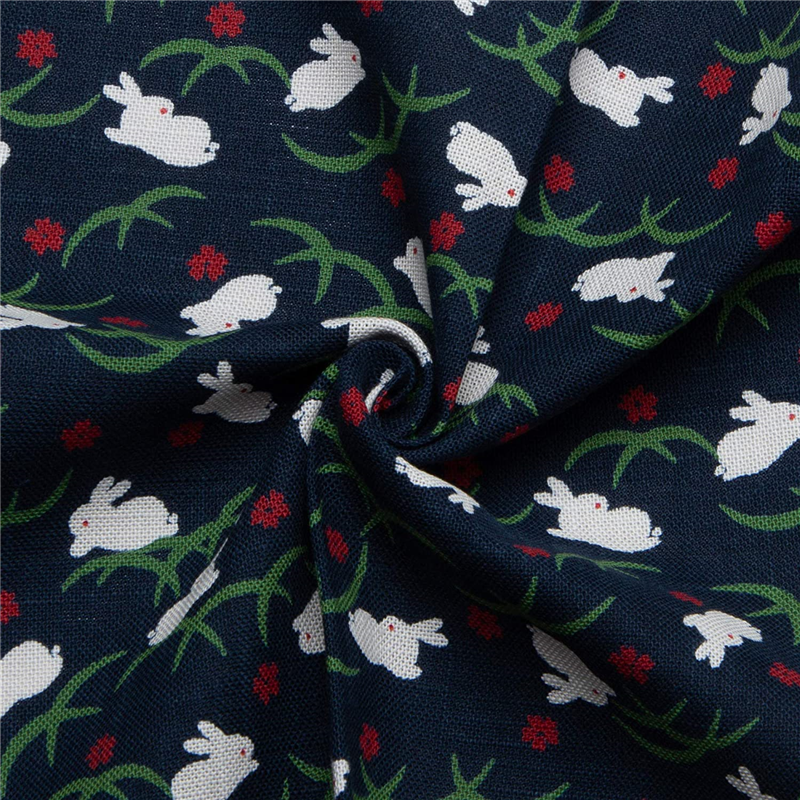 日本紐釦貿易 和風モダン柄生地 巾110cm×10m切売カット うさぎ柄 KP7090-109-10M 1枚(ご注文単位1枚)【直送品】