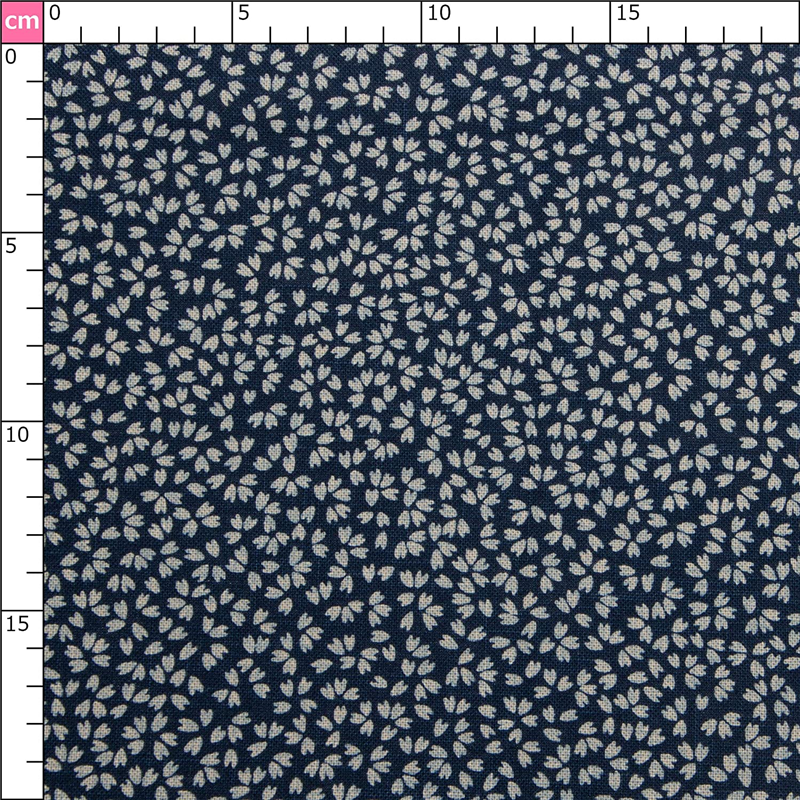 日本紐釦貿易 和風モダン柄生地 巾110cm×7m切売カット 小桜柄 KP7090-118-7M 1枚（ご注文単位1枚）【直送品】