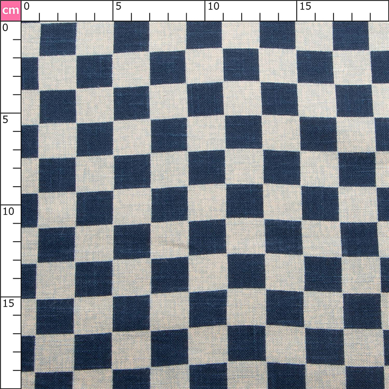 日本紐釦貿易 和風モダン柄生地 巾110cm×5m切売カット 市松格子柄 KP7090-40-5M 1枚（ご注文単位1枚）【直送品】