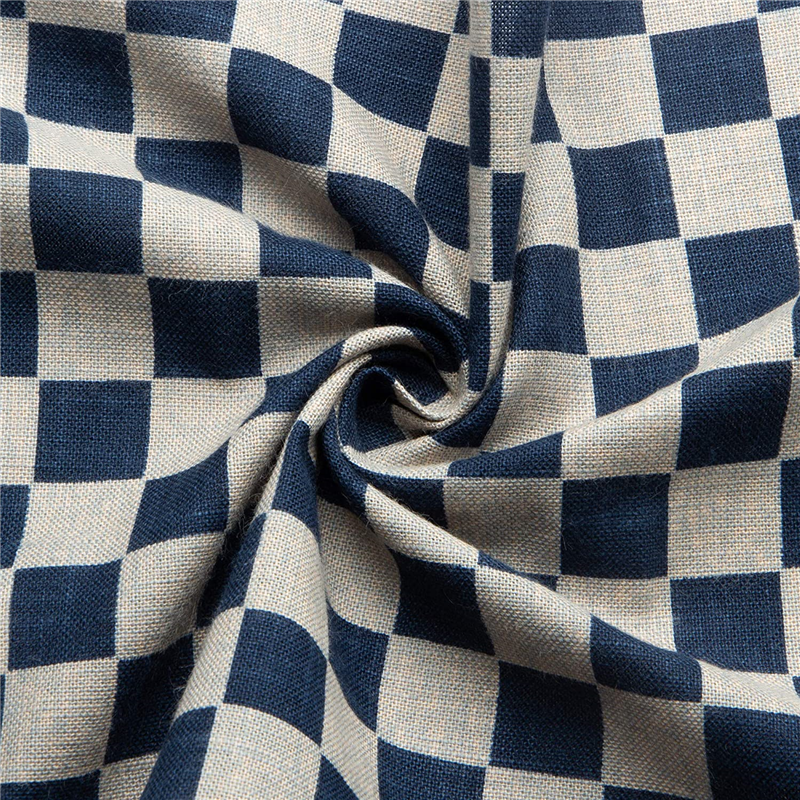 日本紐釦貿易 和風モダン柄生地 巾110cm×8m切売カット 市松格子柄 KP7090-40-8M 1枚（ご注文単位1枚）【直送品】