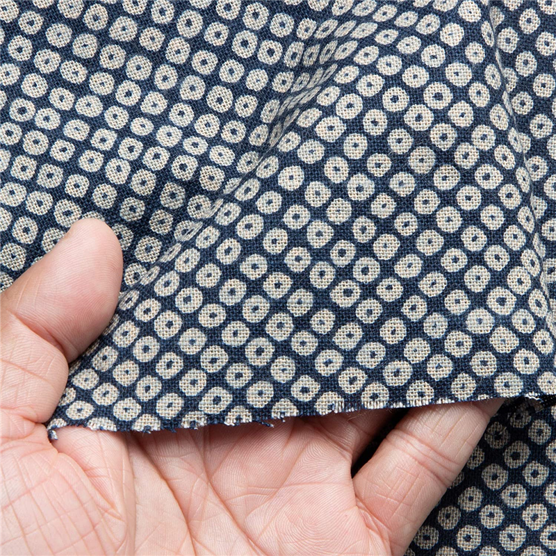 日本紐釦貿易 和風モダン柄生地 巾110cm×4m切売カット かのこ柄 KP7090-41-4M 1枚（ご注文単位1枚）【直送品】