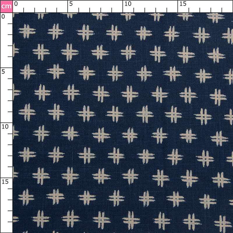 日本紐釦貿易 和風モダン柄生地 巾110cm×4m切売カット 井桁餅柄 KP7090-49-4M 1枚（ご注文単位1枚）【直送品】