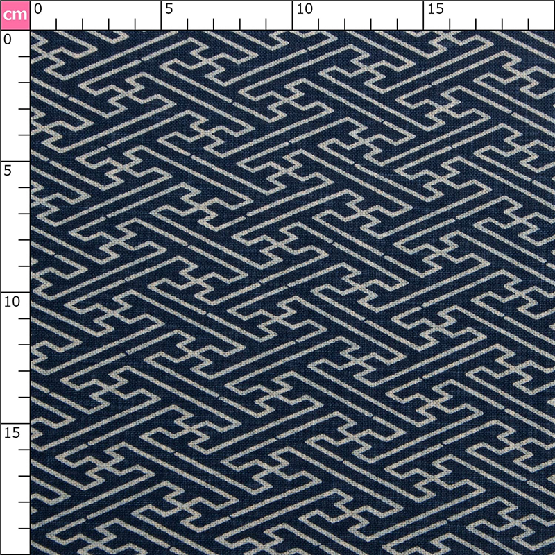 日本紐釦貿易 和風モダン柄生地 巾110cm×3m切売カット さやがた柄 KP7090-99-3M 1枚（ご注文単位1枚）【直送品】