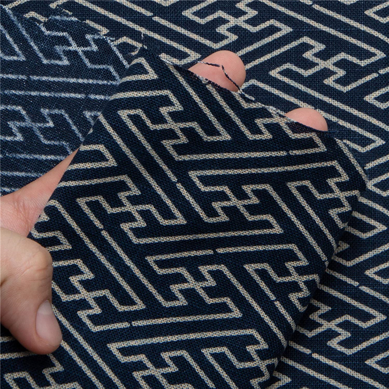 日本紐釦貿易 和風モダン柄生地 巾110cm×5m切売カット さやがた柄 KP7090-99-5M 1枚（ご注文単位1枚）【直送品】