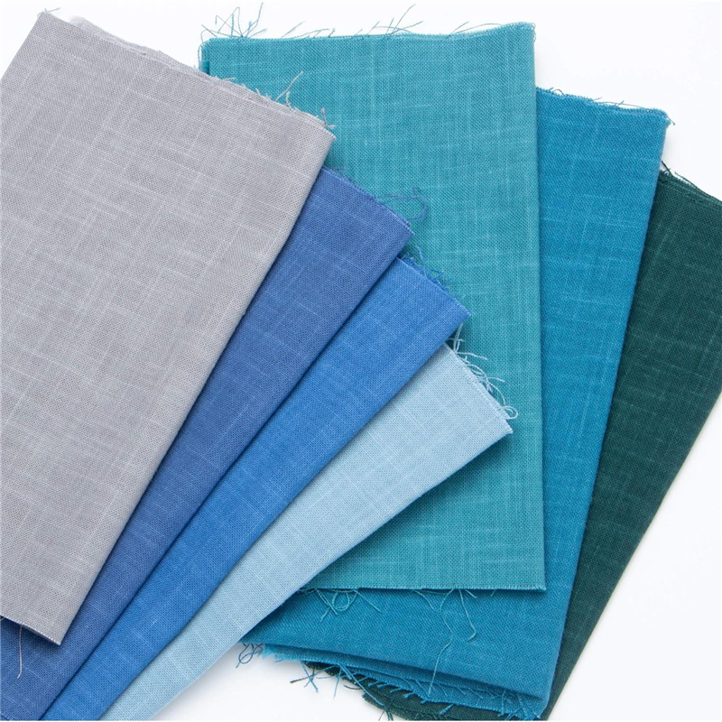 日本紐釦貿易 モーリーむら染生地 巾112cm×4m切売カット ブルー系 KW7190-3-4M 1枚（ご注文単位1枚）【直送品】