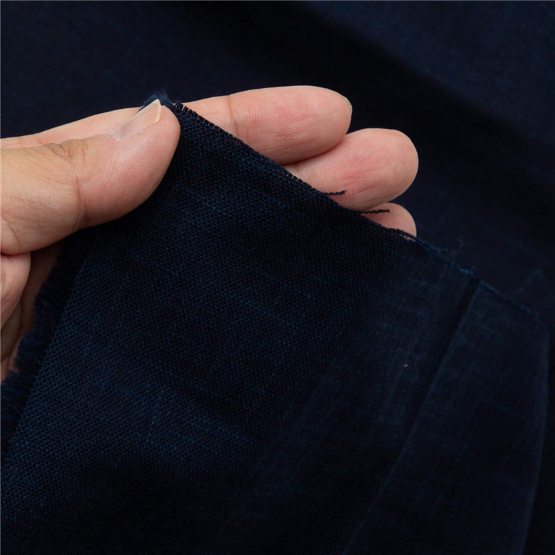 日本紐釦貿易 モーリーむら染生地 巾112cm×10m切売カット ブルー系 KW7190-BB-10M 1枚（ご注文単位1枚）【直送品】